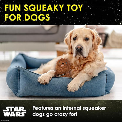Star Wars for Pets Plush Chewbacca Figure Dog Toy | Soft Star Wars Squeaky Dog Toy | Large | Adorable Toys for All Dogs, Official Dog Toy Product of Star Wars for Pets