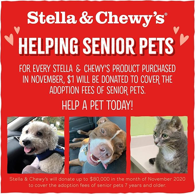 Stella & Chewy's Freeze Dried Raw Savory Salmon & Cod Meal Mixer – Dog Food Topper for Small & Large Breeds – Grain Free, Protein Rich Recipe – 8 oz Bag