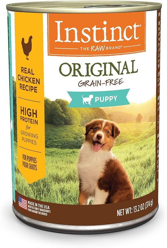 Instinct Original Puppy Grain Free Real Chicken Recipe Natural Wet Canned Dog Food by Nature's Variety, 13.2 Ounce (Pack of 6)