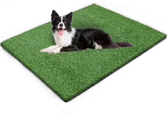 Loobani Dog Potty Grass Pad - 20.8x33.2 Artificial Grass Pee Pads for Dogs Potty Training Indoor Outdoor, Soft and Easy Cleaning Fake Grass Mat for Pets