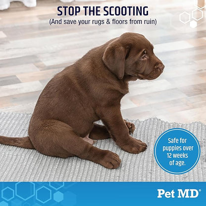 Pet MD EZ Gland - Dog Anal Gland Chews with Pumpkin and Fiber for Dogs for Digestive Support, Constipation Relief, and Stool Firmer - 120 ct Soft Chews