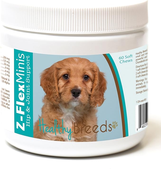 Healthy Breeds Cavapoo Z-Flex Minis Hip and Joint Support Soft Chews 60 Count