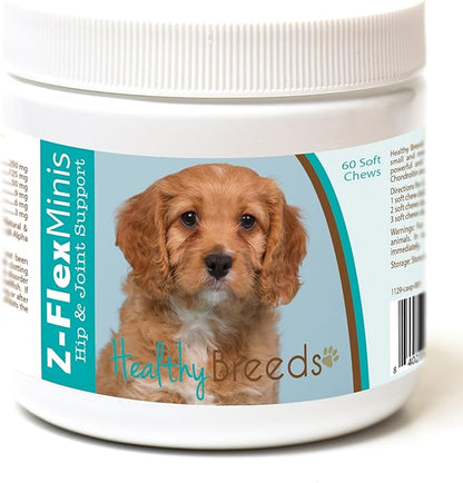 Healthy Breeds Cavapoo Z-Flex Minis Hip and Joint Support Soft Chews 60 Count