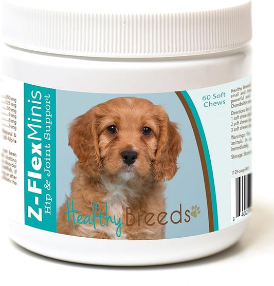 Healthy Breeds Cavapoo Z-Flex Minis Hip and Joint Support Soft Chews 60 Count