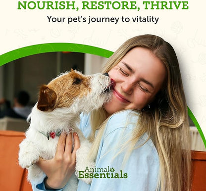 Animal Essentials Plant Enzyme & Probiotics - Digestive Nutrient Absorption Supplement for Dogs & Cats, Plant & Microbial Enzyme Blend - 10.6 Oz