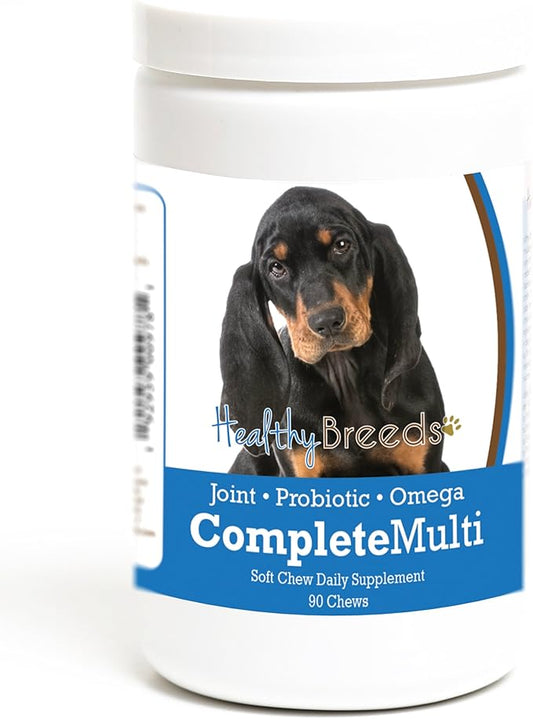 Healthy Breeds Black and Tan Coonhound All in One Multivitamin Soft Chew 90 Count