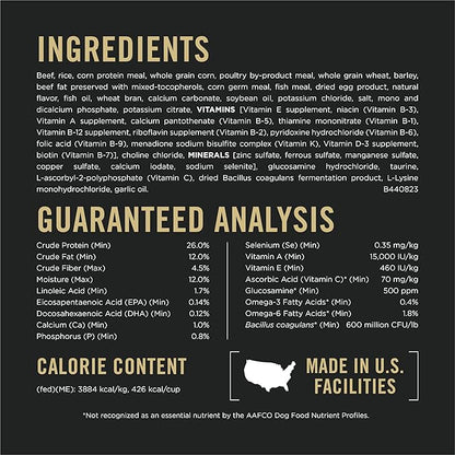 Purina Pro Plan Joint Health Large Breed Dog Food with Probiotics for Dogs, Beef & Rice Formula - 34 lb. Bag