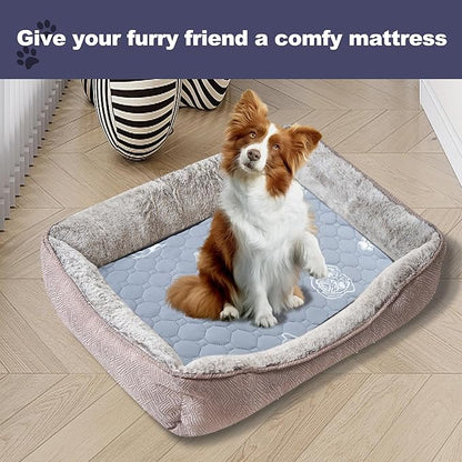 6 Pack Upgrade Washable Pee Pads for Dogs, Reusable Dog Pee Pads and Small Pets, Absorbent and Non-Slip Puppy Pads, Pet Training Pads, Waterproof Whelping Pads 14x20 inchs Potty Mat