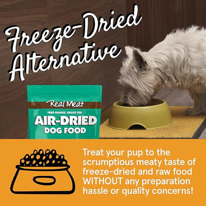 Real Meat Air Dried Dog Food w/Real USA Turkey - Four 5lb Bag of Grain-Free Real Meat Dog Food Sourced from Free-Range, Cage-Free Turkey - Digestible, All Natural, High Protein Turkey