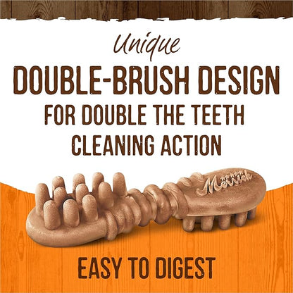 Merrick Fresh Kisses Natural Dental Chews, Treats Infused with Pumpkin and Cinnamon for Small Dogs 15-25 Lbs - 4.8 oz. Pouch