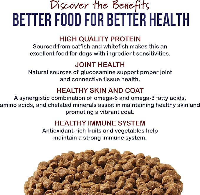 Best Breed Dr. Gary's Freshwater Recipe Slow-cooked in USA [Natural Dry Dog Food for All Breeds and Sizes] - 4lbs.