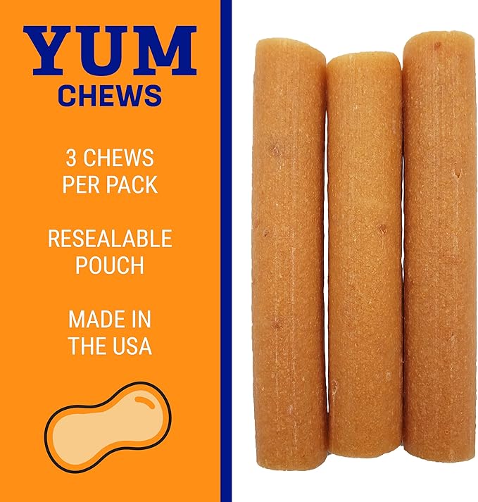 yaky Yum Himalaya Cheese Treats | Lactose Free | Gluten Free | Grain Free | USA MADE | For All Breeds | Peanut Butter Cheese Chew
