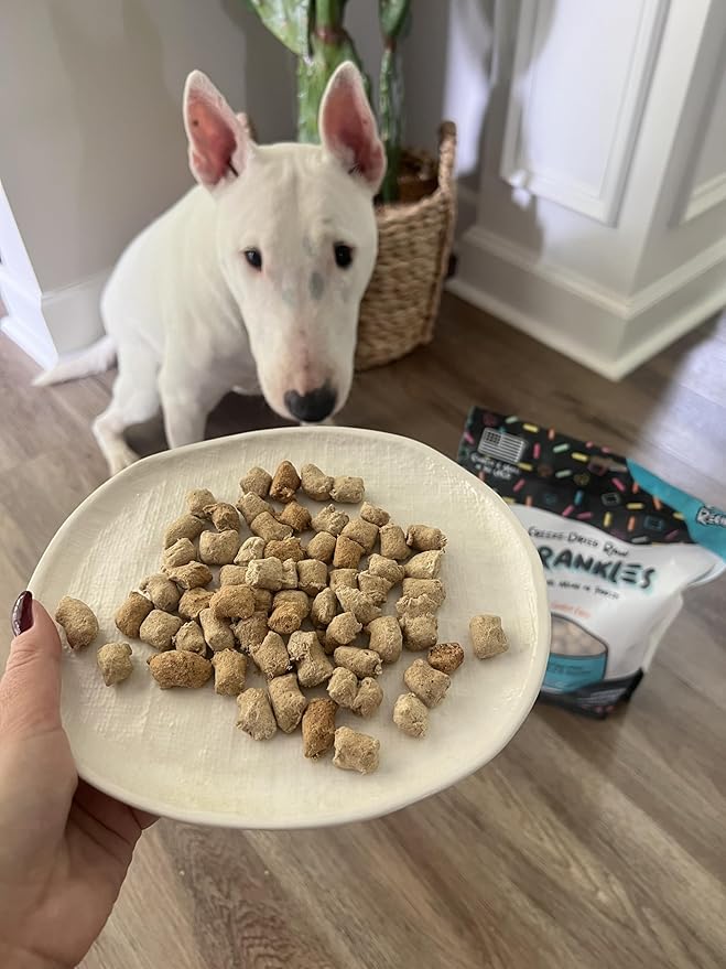 Freeze Dried Dog Food for Small & Large Breeds Dogs, 16 Oz Beef Dog Food Toppers for Picky Eatres, Made in USA - Grain Free & All Natural Freeze Dried Dog Treats Made with 96% Meat Organs