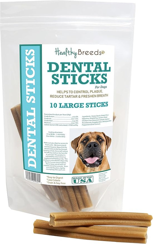 Healthy Breeds Boerboel Dental Sticks Large 10 Count