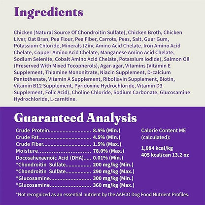 Halo Senior Dog Wet Food, Chicken Recipe, Great as Nutritious Meals or Healthy Dog Food Toppers, 13.2 oz Can (Pack of 6)(Packaging may vary)