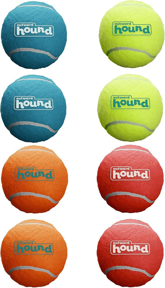 Outward Hound Squeaker Ballz Fetch Dog Toy, Small, 8- Pack