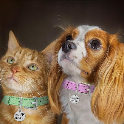 18PCS Dog Tag Clip Steel Ring Pet Tag, Dog Tags Ring Replaceable Dog Name Tag Clip, Dog ID Tags Dog Tag Clip for Collar Personalized Dog Tag Holder Key Rings for Dogs Cat Collar and Harnesses