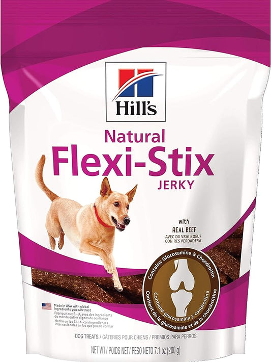 Hill's Natural Flexi-Stix Jerky, All Life Stages, Great Taste, Dog Treats, Beef, 7.1 oz Bag