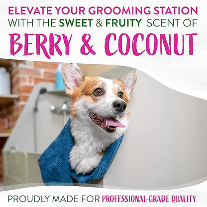 TropiClean Berry & Coconut Deep Cleansing Dog Shampoo | Deodorizing Dog Shampoo | Natural Pet Shampoo Derived from Natural Ingredients | Cat Friendly | Made in the USA | 1 gal.