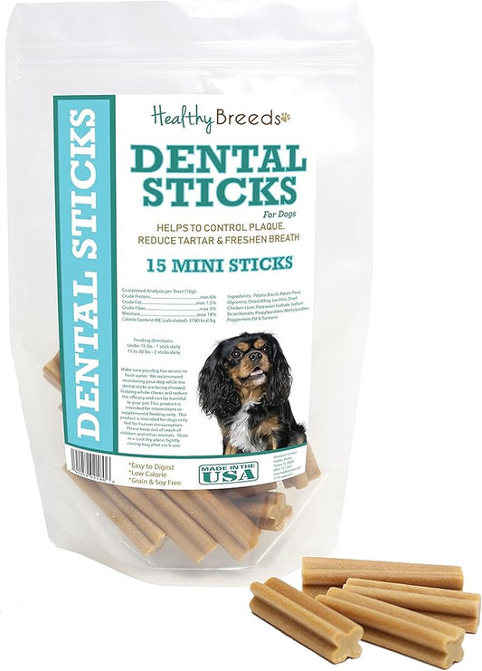 Healthy Breeds Cavalier King Charles Spaniel Dental Sticks Minis 15 Count