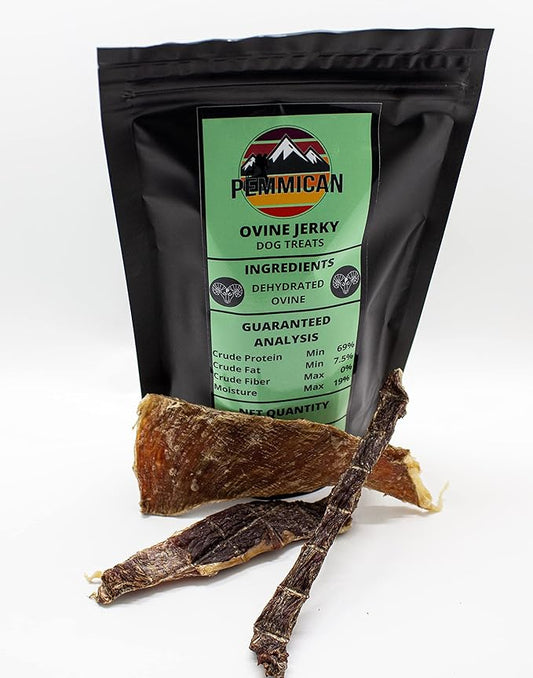 Ovine Jerky - Lamb Steak Treats for Dogs|Organic, All Natural, Single Ingredient, No Preservatives - Made in Oklahoma - 4oz - Unique Product