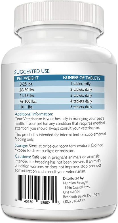 Coenzyme Q10 for Dogs Grain-Free Supplement, Ubiquinol - The Electron-Rich Form of CoQ10, Promotes Heart Health, Cognitive and Energy Support for Dogs, 120 Chewable Tablets