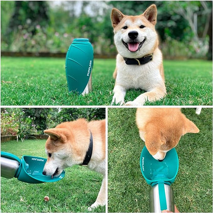 PupFlask Large Dog Water Bottle | 27 or 40 OZ Stainless Steel | Convenient Water Dispenser | Puppy Travel Water Bowl | Portable Pet Leak Proof Bottle Perfect Size For All Dog Breeds