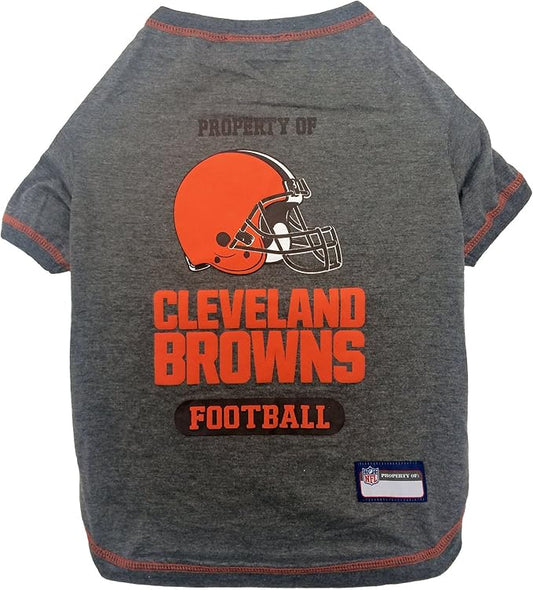 NFL PET SHIRT for Dogs & Cats - CLEVELAND BROWNS Dog T-Shirt, X-Large. - Cutest Pet Tee Shirt for the real sporty pup