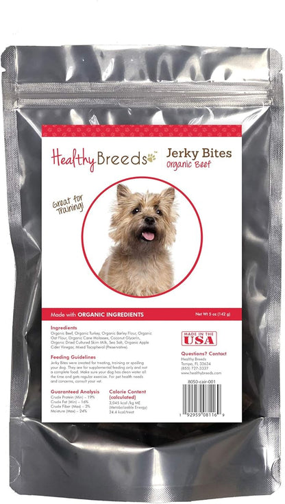 Healthy Breeds Cairn Terrier Jerky Bites Beef Recipe Dog Treats 5 oz