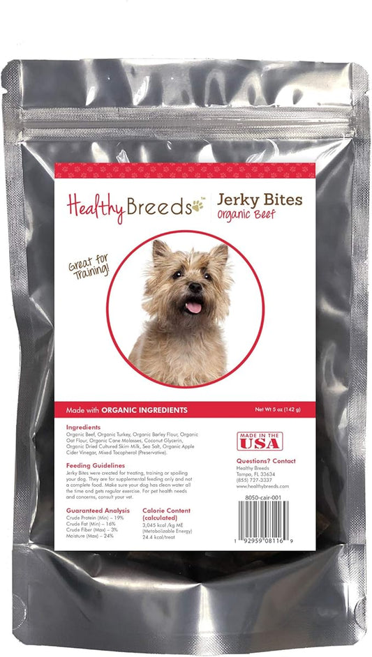 Healthy Breeds Cairn Terrier Jerky Bites Beef Recipe Dog Treats 5 oz