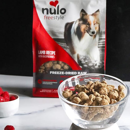 Nulo Freestyle Freeze-Dried Raw, Ultra-Rich Grain-Free Dry Dog Food for All Breeds and Life Stages with BC30 Probiotic for Digestive and Immune Health 13 Ounce (Pack of 1)
