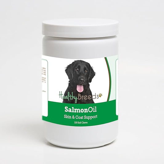 Healthy Breeds Flat Coated Retriever Salmon Oil Soft Chews 120 Count