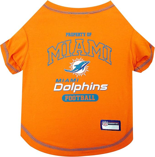 Pets First Miami Dolphins T-Shirt, Small
