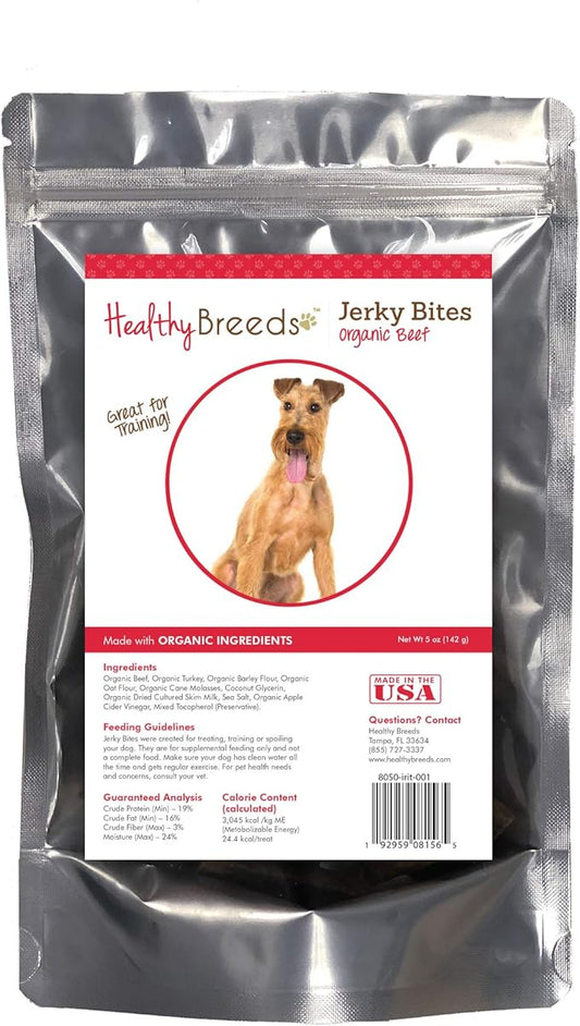 Healthy Breeds Irish Terrier Jerky Bites Beef Recipe Dog Treats 5 oz