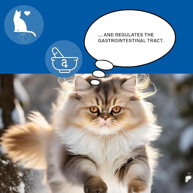 animaux - Gastro Balance for Cats, Supports Gastro-intestinal Tract, Prevents Diarrhoea, Constipation, Hairballs & Flatulence, supplementary probiotics, 90 chewable Tablets, 90 days supply