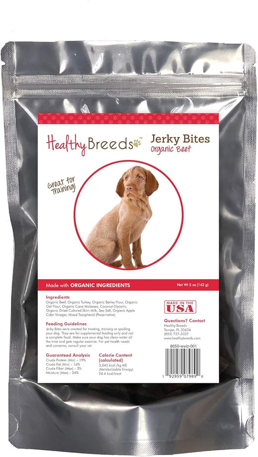 Healthy Breeds Wirehaired Vizsla Jerky Bites Beef Recipe Dog Treats 5 oz