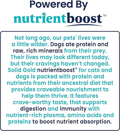 Solid Gold Canned Dog Food for Adult & Senior Dogs - Nutrientboost Hund-N-Flocken Made with Real Chicken and Healthy Whole Grains - High Calorie, High Protein Wet Dog Food - 6ct/12.5oz Cans