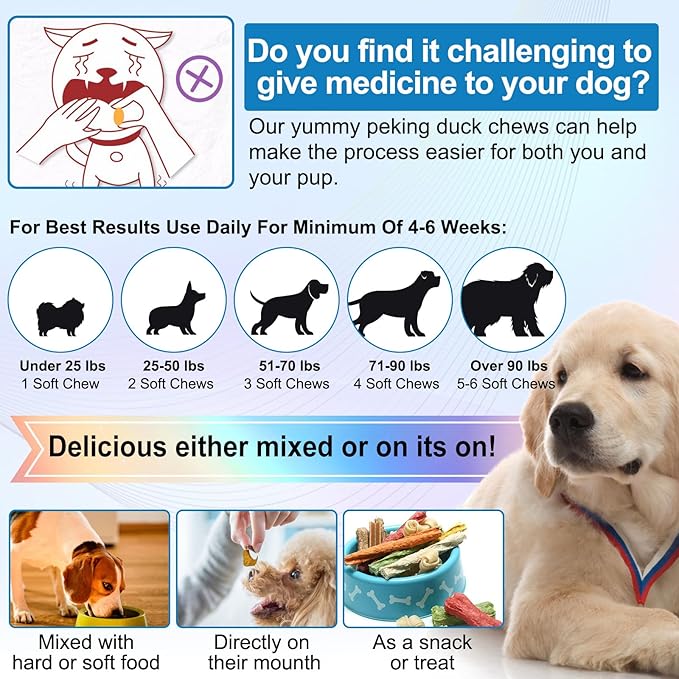 Dog Allergy Relief Chews, Itch Relief for Dogs, Allergy Relief Dog Treats w/Omega 3 + Pumpkin + Enzymes, Anti Itch Support & Hot Spots, Skin & Coat Immune Health Supplement for Dogs