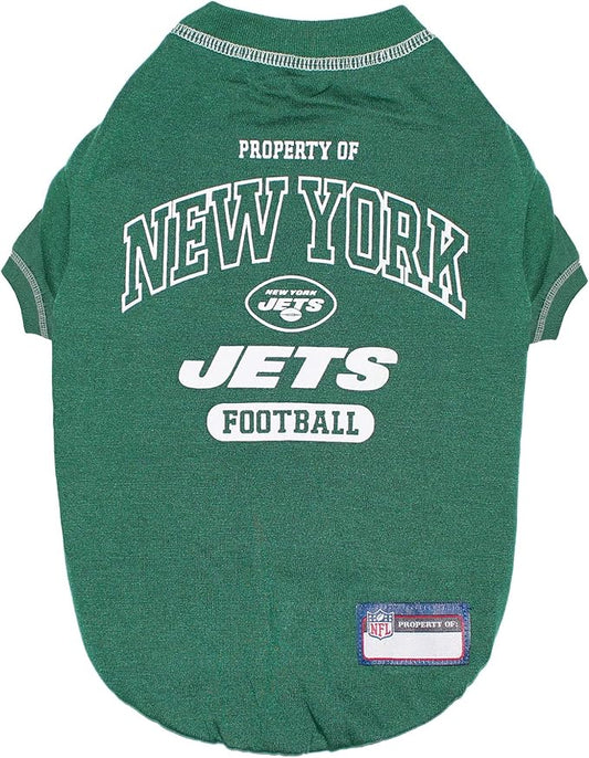 NFL PET SHIRT for Dogs & Cats - NEW YORK JETS Dog T-Shirt, X-Large. - Cutest Pet Tee Shirt for the real sporty pup