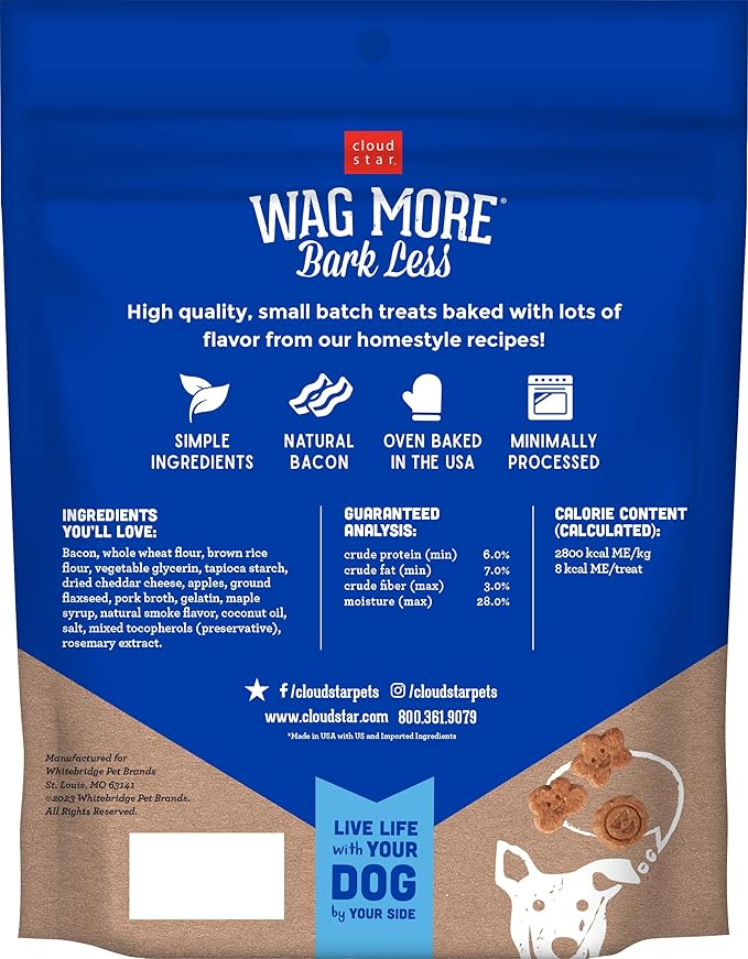 Cloud Star WagCloud Star Wag More Bark Less Original Soft & Chewy Dog Treats, Corn & Soy Free, Baked in USA More Bark Less Original Soft & Chewy Dog Treats, 6oz