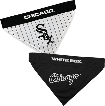 Pets First WSX-3217-L-XL MLB Chicago White Sox Reversible Pet Bandana, Large/X-Large, MLB Team Color