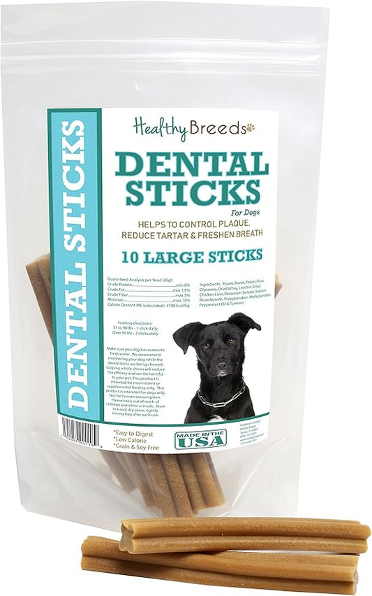 Healthy Breeds Mutt Dental Sticks Large 10 Count