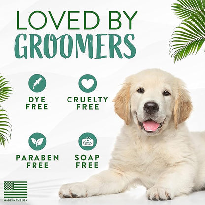 TropiClean Cocoa Butter Ear Wash for Dogs & Cats | Alcohol Free Dog Ear Cleaner Solution | Pet Ear Wash Derived from Natural Ingredients | Made in The USA | 1 Gallon