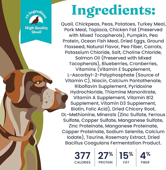 Solid Gold Sensitive Stomach Dog Food for Adult & Senior Dogs - Made with Real Quail, Chickpea & Pumpkin - Wild Heart Grain Free Dry Dog Food for Digestive Health and Immune Support