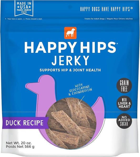 Jerky Dog Treats, Duck, 20 oz. Pouch
