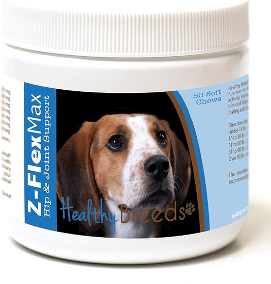 Healthy Breeds American English Coonhound Z-Flex Max Hip and Joint Soft Chews 50 Count