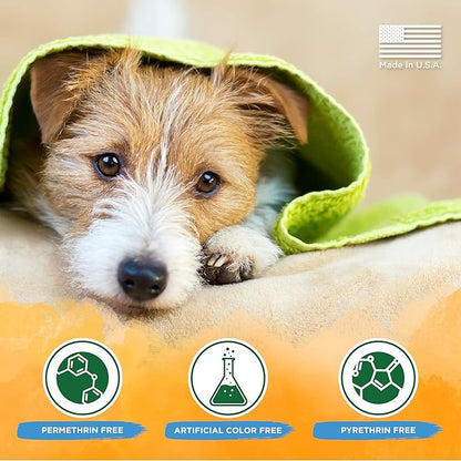 Natural Flea & Tick Soothing Shampoo & Bedding Spray Bundle | Flea & Tick Prevention | Dog Shampoo | Flea & Tick Treatment Protects & Repels | Made in The USA
