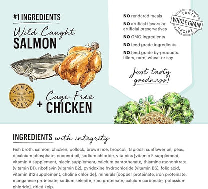The Honest Kitchen One Pot Stews: Simmered Salmon & Chicken Stew with Brown Rice & Broccoli Wet Dog Food, 10.5 oz x6