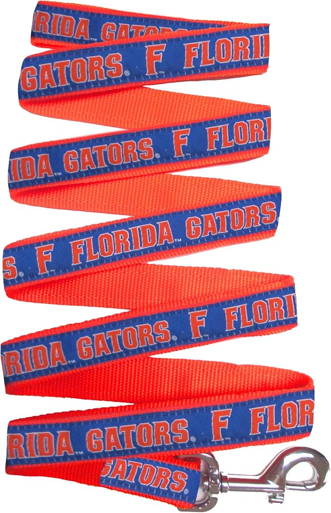 Pets First Collegiate Pet Accessories, Dog Leash, Florida Gators, Large
