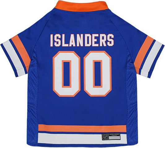 Pets First NHL New York Islanders Jersey for Dogs & Cats, X-Small. - Let Your Pet be a Real NHL Fan!